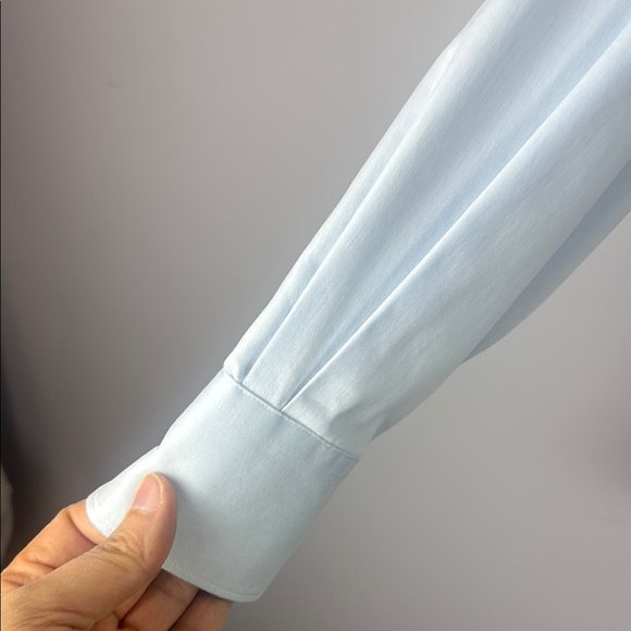 Blu by Polifroni Light Blue Classic Dress Shirt Button-Down Style Size 15.5 - Picture 5 of 9